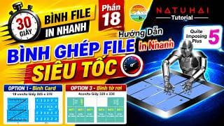 PHẦN 18: Hướng dẫn BÌNH GHÉP FILE in nhanh SIÊU TỐC với Quite Imposing Plus 5