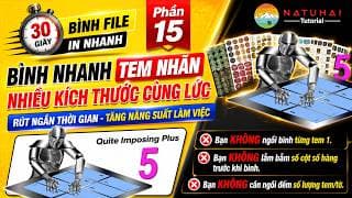 PHẦN 15: Bình nhanh tem nhãn nhiều kích thước CÙNG LÚC với Quite Imposing Plus