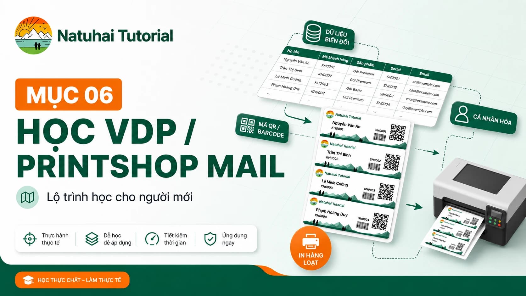 Học VDP / PrintShop Mail