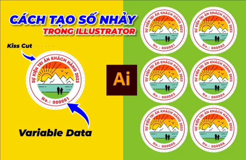 Cách Tạo Số Nhảy Trong Illustrator 2024 Variable Data