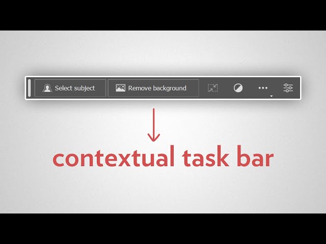 Adobe Photoshop 2024 - Contextual Taskbar 