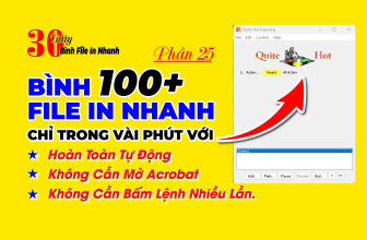 Bình 100+ FILE chỉ trong vài phút với Quite Hot Imposing