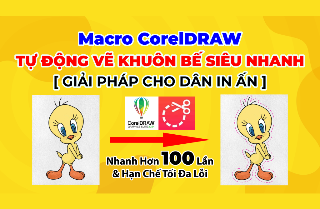 Macro CorelDRAW Tự Động Vẽ Khuôn Bế Siêu Nhanh – Giải Pháp Cho Dân In Ấn