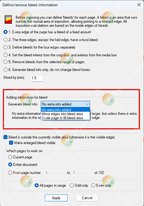 Tùy Chọn Mới Tự Động Tràn Lề (Bleed)